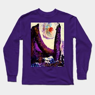 Moon shadow on planet RX31 Long Sleeve T-Shirt